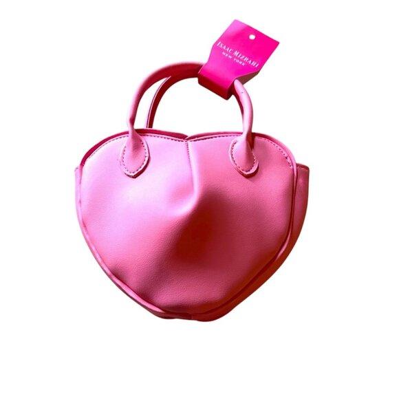 Isaac Mizrahi Pink Heart-Shaped Mini Purse – NWT Cute Valentine’s Bag - Picture 1 of 8